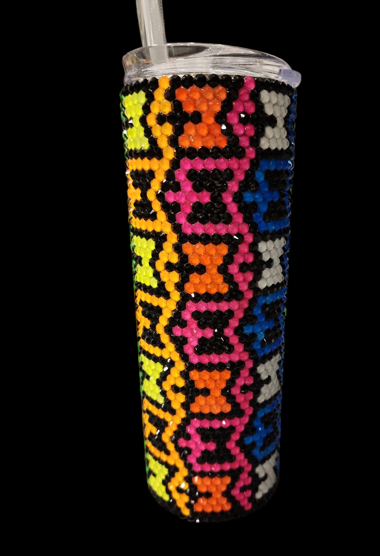 Neon Rhinestone Tumbler