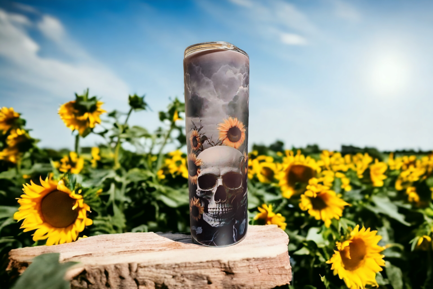 Sunflower skulls