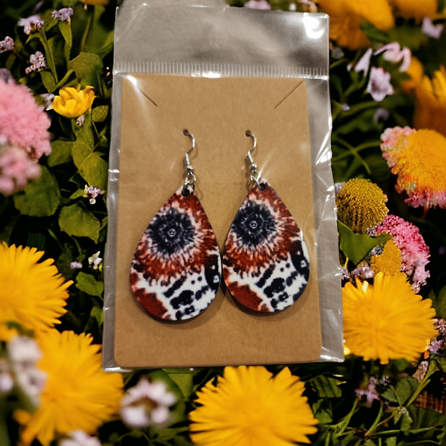 Patriotic Flower earrings