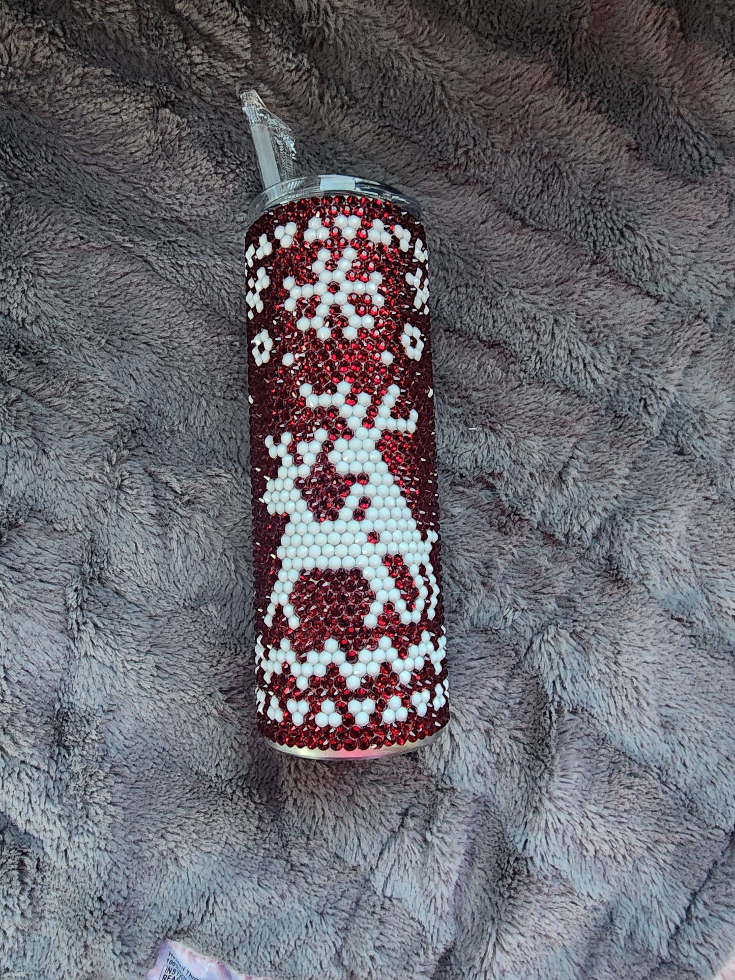 Reindeer Rhinestoned Tumbler